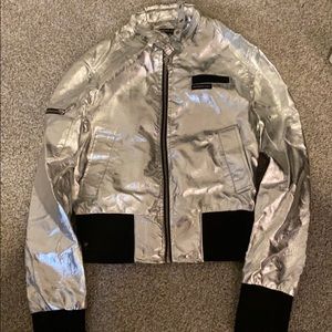 Silver Members Only Jacket (metallic)